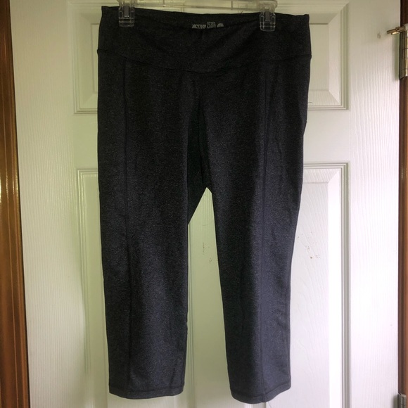 Dark grey cropped leggings - Picture 1 of 2